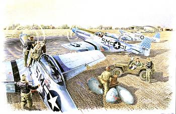 P-51 ground crew